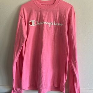 Champion Long Sleeve Shirt Pink S